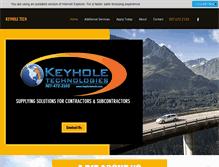 Tablet Screenshot of keyholetech.com